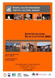BILAN D’ACTIVITES 2010