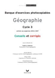 Banque d’exercices photocopiables Cycle 3 Conseils et corrigés