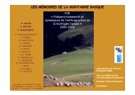 LES MÉMOIRES DE LA MONTAGNE BASQUE