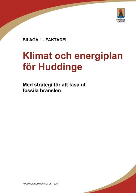 Klimat och energiplan för Huddinge