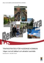 TRAFIKSTRATEGI FÃR HUDDINGE KOMMUN VÃ¤gen mot ett ...