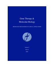 GTMB 7 - Gene Therapy & Molecular Biology