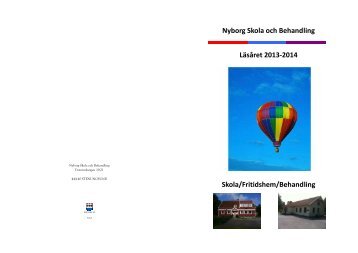 Nyborg Skola och Behandling Läsåret 2013-2014 Skola/Fritidshem/Behandling