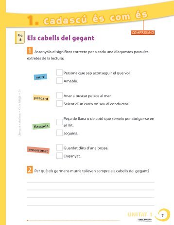 Llengua catalana 3r CM. Dossier dÂ´aprenentatge - Barcanova