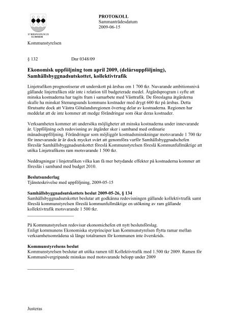 Kommunstyrelsen 20090615.pdf - Stenungsund