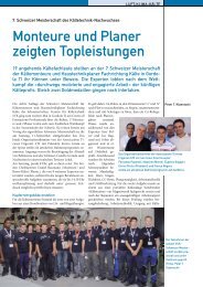 7. Schweizer Meisterschaft des Kältetechnik-Nachwuchses - reftec.ch