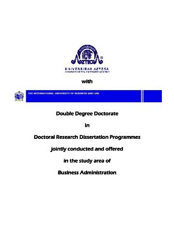 with Double Degree Double Degree Doctorate Doctorate Doctorate
