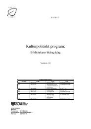 Kulturpolitiskt program