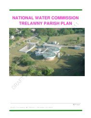 NATIONAL WATER COMMISSION TRELAWNY PARISH PLAN