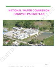 NATIONAL WATER COMMISSION HANOVER PARISH PLAN