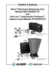 Alnor Electronic Balancing Tool Models EBT720/EBT721 and ... - TSI