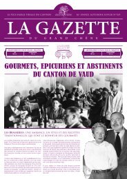 La gazette - Lausanne Palace et Spa