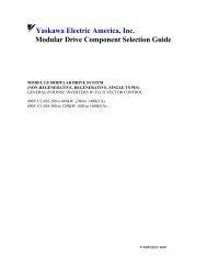 Yaskawa Electric America Inc Modular Drive Component Selection Guide