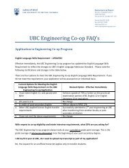 Coop Resume Template Ubc Engcore Frequently Asked Questions Faqs For Engineering Co Op Students