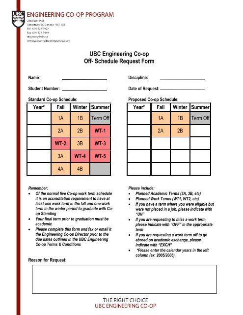 ENGINEERING CO-OP PROGRAM