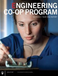 ENGINEERING CO-OP PROGRAM