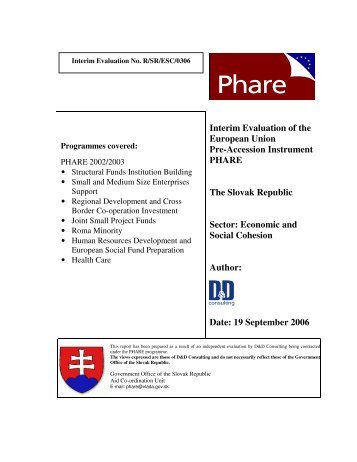 Interim Evaluation of the European Union Pre-Accession Instrument ...