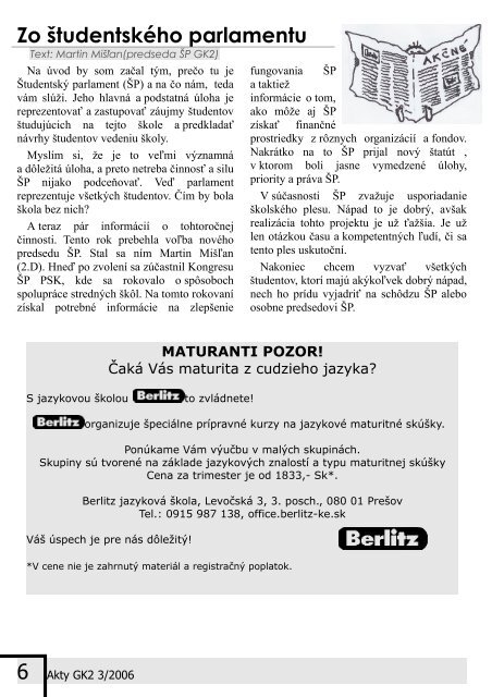 03/2006 - Akty GK2 - GymnÃ¡zium, KonÅ¡tantÃ­nova 2