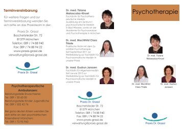 Psychotherapie Psychosomatik - Praxis Grassl