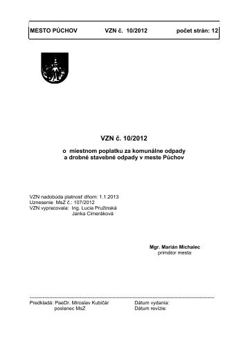 VZN č 10/2012