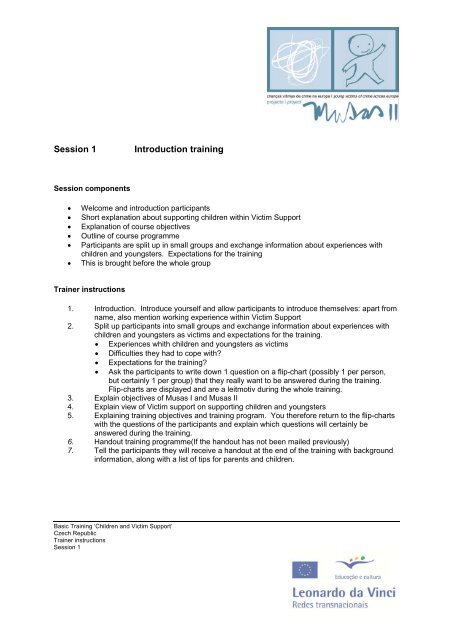 Session 1 Introduction training