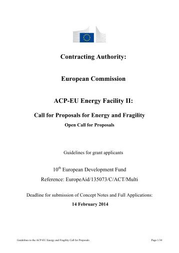 ACP-EU Energy Facility II