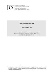 Call for proposals NÂ° VP/2013/004 BUDGET YEAR 2013 EURES ...