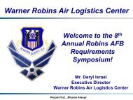 Warner Robins Air Logistics Center - Aerospace Industry Committee