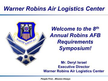 Warner Robins Air Logistics Center - Aerospace Industry Committee