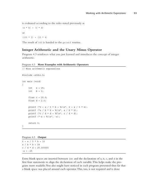 Programming in C