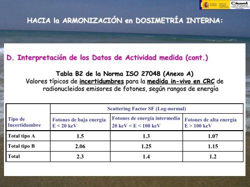 ARMONIZACIÓN EN DOSIMETRÍA INTERNA OCUPACIONAL