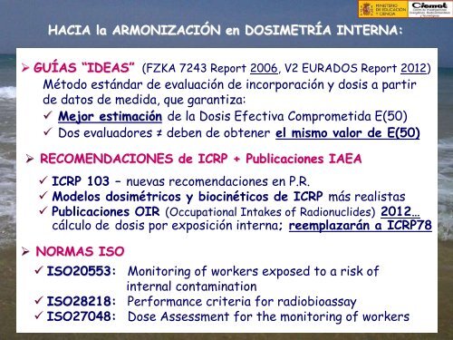 ARMONIZACIÓN EN DOSIMETRÍA INTERNA OCUPACIONAL