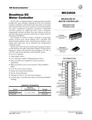 Brushless DC Motor Controller MC33035