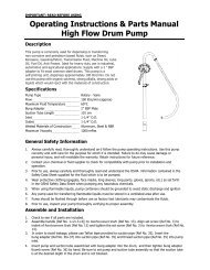 High Flow Drum Pump