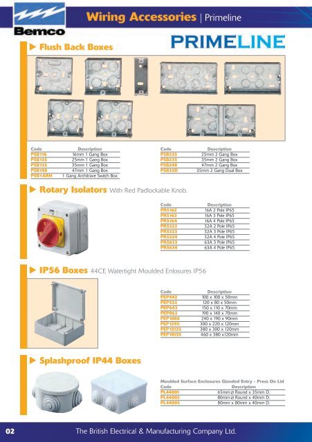 Bracket support - SP series - GEWISS - for cables / electric