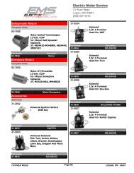 Saltspreader Motors Snowplow Motors Accessories