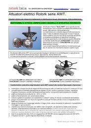 rotork Italia Attuatori elettrici Rotork serie AWT