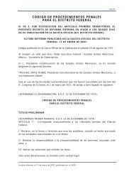 CODIGO DE PROCEDIMIENTOS PENALES PARA EL DISTRITO FEDERAL