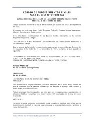 CODIGO DE PROCEDIMIENTOS CIVILES PARA EL DISTRITO FEDERAL