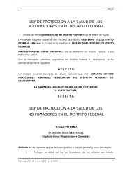 Ley de ProtecciÃ³n a la Salud de los No fumadores en el Distrito