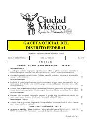 GACETA OFICIAL DEL DISTRITO FEDERAL