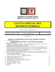 GACETA OFICIAL DEL DISTRITO FEDERAL