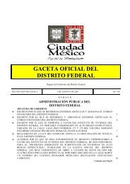 GACETA OFICIAL DEL DISTRITO FEDERAL