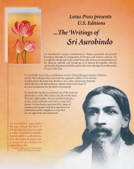 Sri Aurobindo U.S. Editions Annotated Reading List ... - Lotus Press