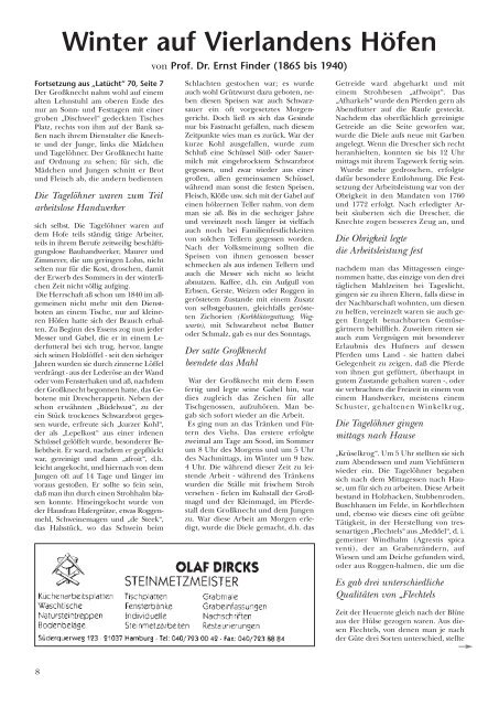 Zeitschrift des Vierländer Kultur- und Heimatvereins De Latücht von 1987 e.V