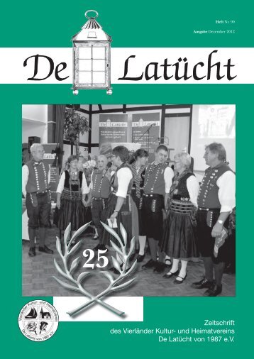 Zeitschrift des VierlÃ¤nder Kultur- und Heimatvereins ... - de-latuecht.de