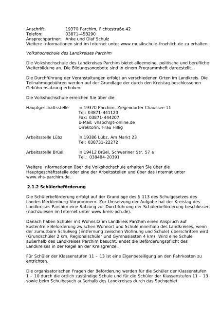 Familienwegweiser Parchim - Lokales Bündnis für Familie ...