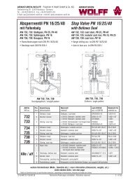 Absperrventil PN 16/25/40 Stop Valve PN 16/25/40