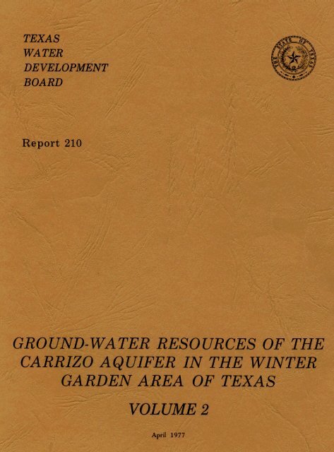 Report 210 Volume 2 - Texas Water Development Board