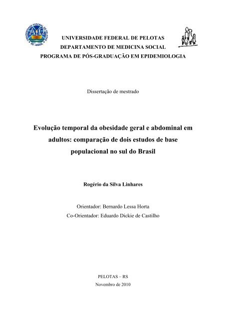 EvoluÃ§Ã£o temporal da obesidade geral e abdominal em adultos ...